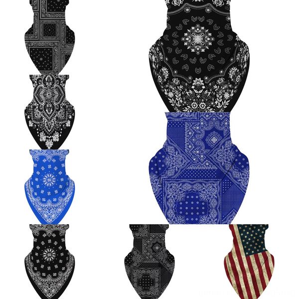 

ljxbi new 3d sport neck skull bicycle fishing balaclava bandanas shield face mask headband bandana scarf ring scarf bicycle headwear, Black