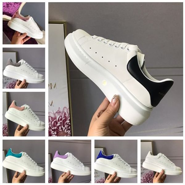 

Women men fa hion ca ual hoe luxury leather velvet party dre lace up platform over ized ole tenni hoe chau ure neaker