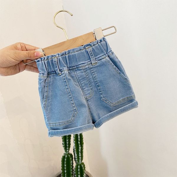 

baby pants thin outside wear girl's baby 20 western and jeans shorts and jeans summer clothes all-match boy's shorts, Blue