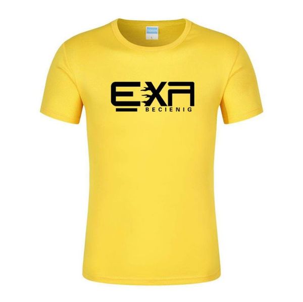 

gym t shirt men 2020 new brand clothing fitness running t shirt men o-neck t-shirt cotton bodybuilding sport shirts, Black;blue