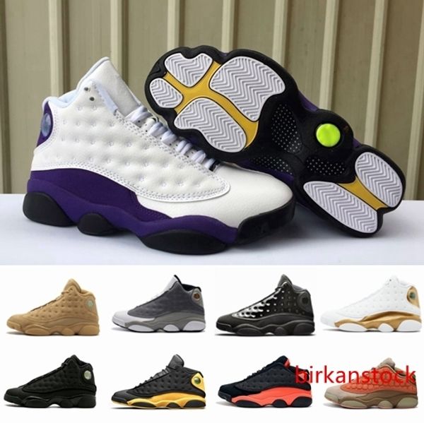 

2019 новый лейкерс соперников whtie фиолетового 13 cap и платье баскетбол обуви 13s атмосфера серый чикаго разводил xiii мужских спортивных