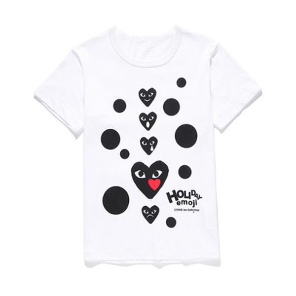 

cdg play holiday heart emoji мужчины женщины c032 фиолетовый com des играет гарконы cdg футболка в полоску с короткими рукавами футболки, Black;blue