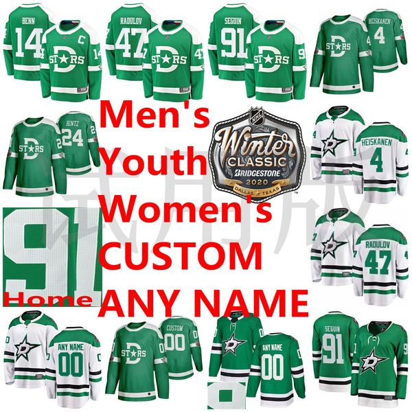 

2020 winter cla ic dalla tar jer ey jamie benn jer ey roope hintz tyler eguin miro hei kanen alexander radulov hockey jer ey cu tom, Black;red