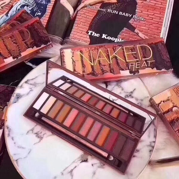 

naked heat eyeshadow makeup palettes nude eye shadow brand long lasting 12 color heat de cay makeup naked palettes