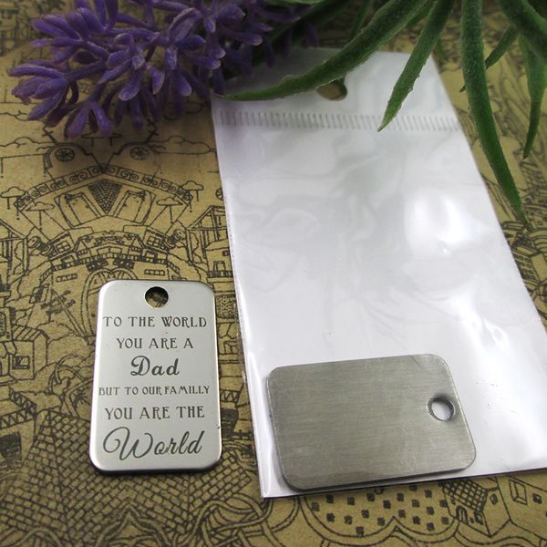 

40pcs--"to the world you are a dad"stainless steel charms more style for choosing diy charms pendants for necklace, Bronze;silver