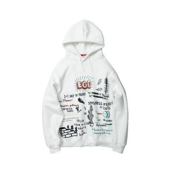 

mens casual письма печать hip hop сыпучие толстовки пуловеры 2019 нового стиля мода 3 цвета толстовки мужская одежда, Black