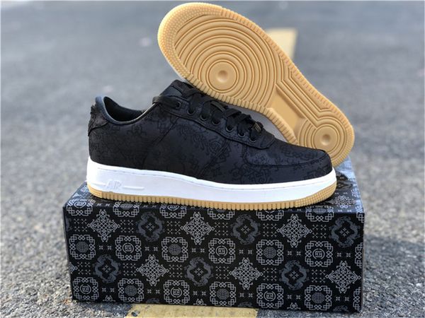 

est authentic fragment x clot x 3986airforce prm 1 running shoes men black university red white sneakers cz3986-001 with original box