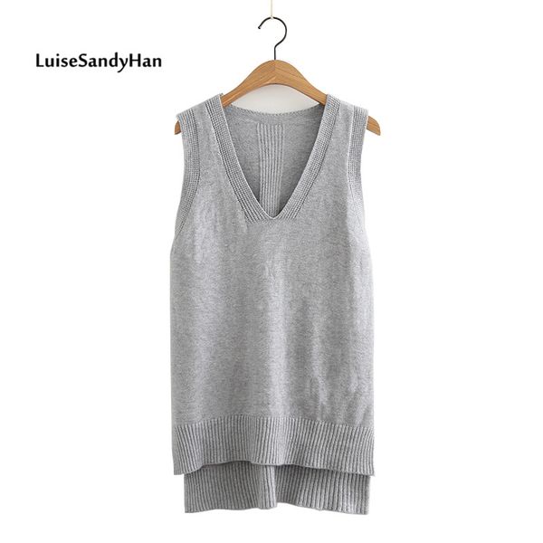

2019 spring summer o neck women sweater vest sleeveless knit female cotton soft elastic solid colore pullovers, White;black