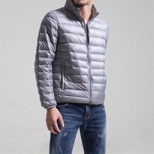 

bolubao brand men down jacket coats 2019 winter male lightweight down outerwear men's warm slim fit fashion coat, Black