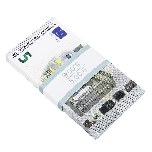 

Fake 5 euro banknote reali tic play money that look real double ided pretend play prop
