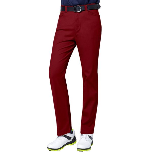 

men warm thicken golf trousers high strech straight training pants mans windproof slim golf tennis sportswear clothing d0651, Gary;green