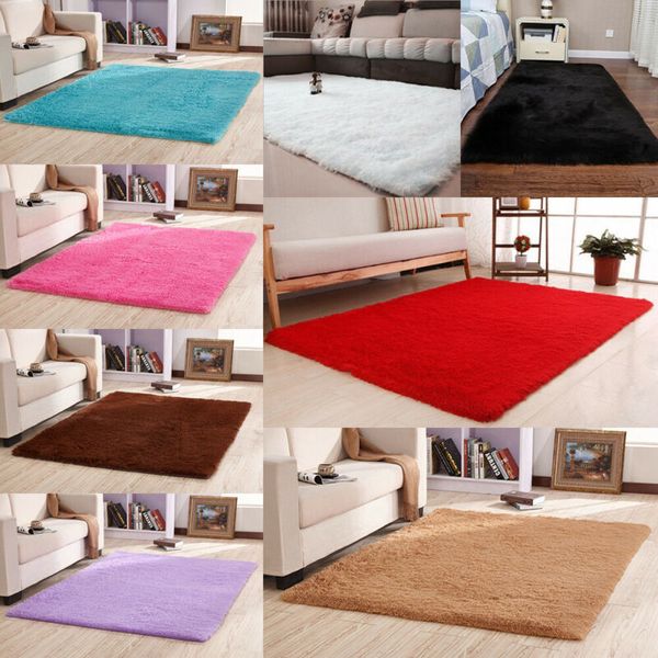 

2019 new carpet shaggy area rugs floor carpet living room bedroom soft fully large rug 80x120cm