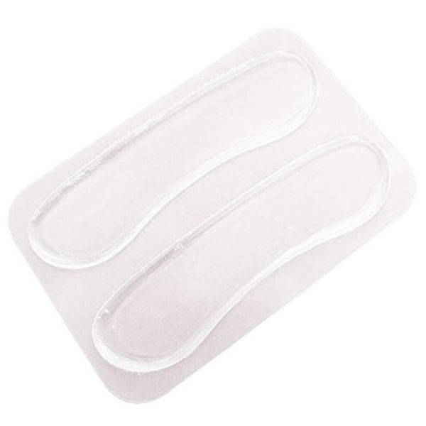 

3 pairs silicone back heel liner gel cushion pads insole high dance shoes grip jp, Black