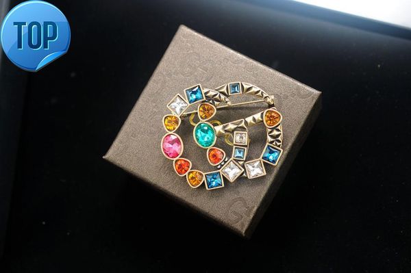 

2019 браслет стиль 519658 металл двойной брошь с кристаллами стиль 506171, Gray