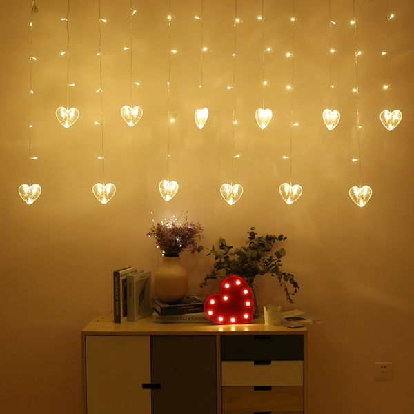 

heart curtain lights christmas decorations for home christmas ornaments tree new year decor 2020 navidad 2019 noel