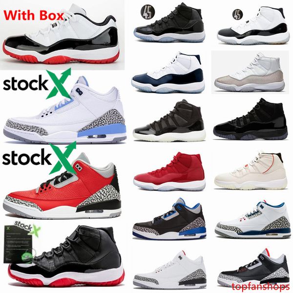 

11 low white bred concords space jam mens shoes 3s red cement unc womens basketball sneakers 11s gym red with stock x