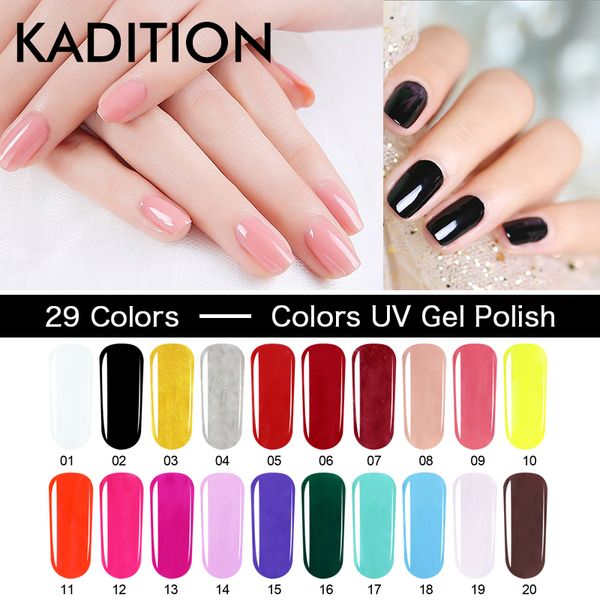

kadition lucky uv gel nail polish 3pcs poly uv gel polish soak off nail varnish shining long lasting esmalte glitter glue, Red;pink