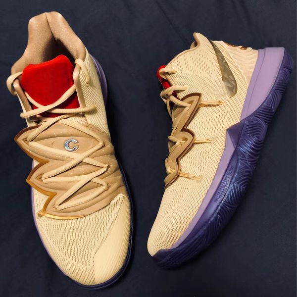 

kyrie5 erwin 5s simplified casual shoes wear-resistant sneakers multi-colored sneakers outdoor jogging stylish sports casual shoes, Black