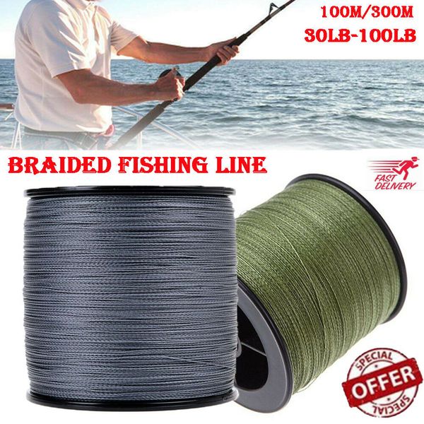 

100m/500m 30lb-100lb agepoch super spectra pe braided sea fish line 4 strands