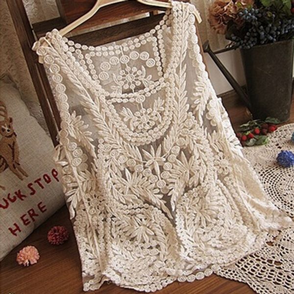 

ladies tank woman tanks quality good womens tanks lace tank embroidery hollow out floral shirt woman clothes, White