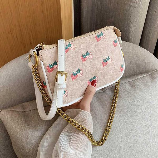 

hipster leather shoulder bag 2020 new fashion all-match chain women's shoulder underarm bag messenger