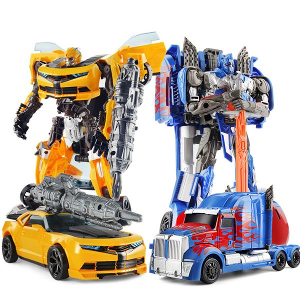 

27cm transformation robot toys car series anime optimus prime hornet plastic abs robot for kids boy toys with box t200618