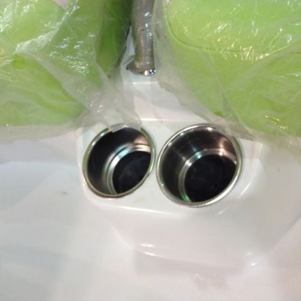 

cup easy install bottle holder accessories two stage recessed stainless steel silver color marine boat drinking lightweight