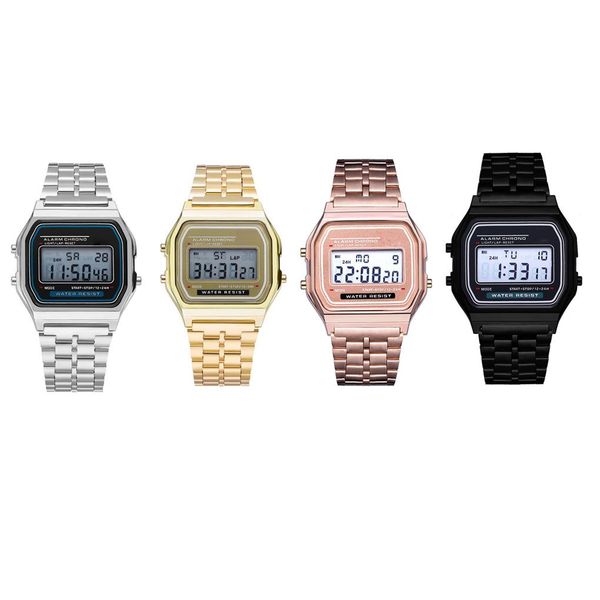 

Дети Цифровой Световой Наручные Часы Студент Спорт Металлический Ремешок Ремешо