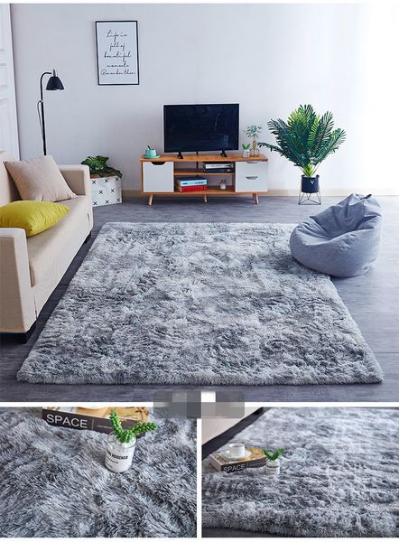 

пестрый галстук-краситель градиент ковер гостиной журнальный столик плюшевые коврик для длинных волос моющийся длинная шерсть магазин спальн