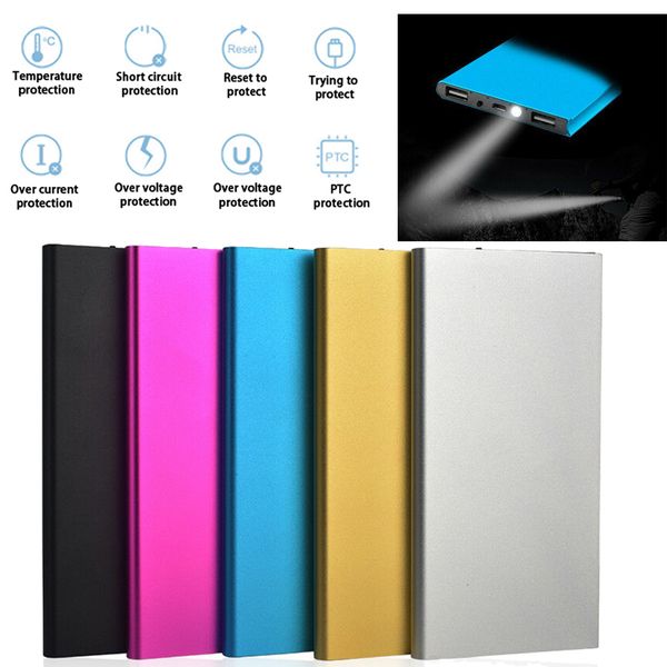 

100000mah ultra-thin mobile power supply cell phone power banks portable power bank for battery charger backup lead light android wholesale