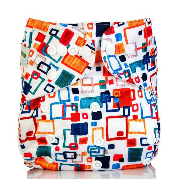 

mumsbest 50 шт. детская ткань пеленки водонепроницаемый карман пеленки обложки детские подгузники печати цвет костюм для 3-15 кг