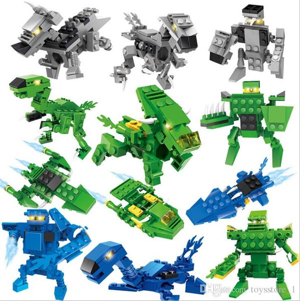 

dinosaur puzzle car building blocks children's educational toys early education small particles building blocks dinosaur model creative