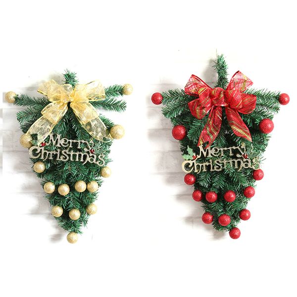 

1 pcs christmas upside down tree 24 inch artificial christmas tree(random color) random color
