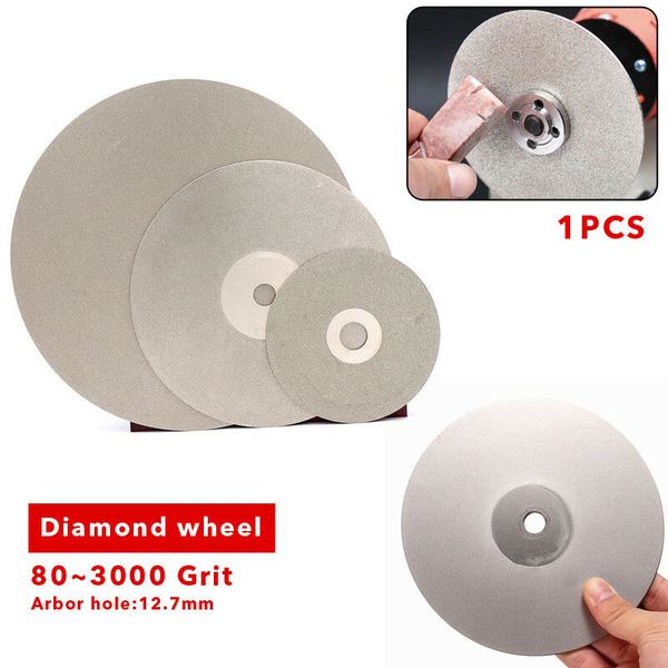 

1* 6\" diamond coated flat lap wheel jewelry polish grinding discs replacement