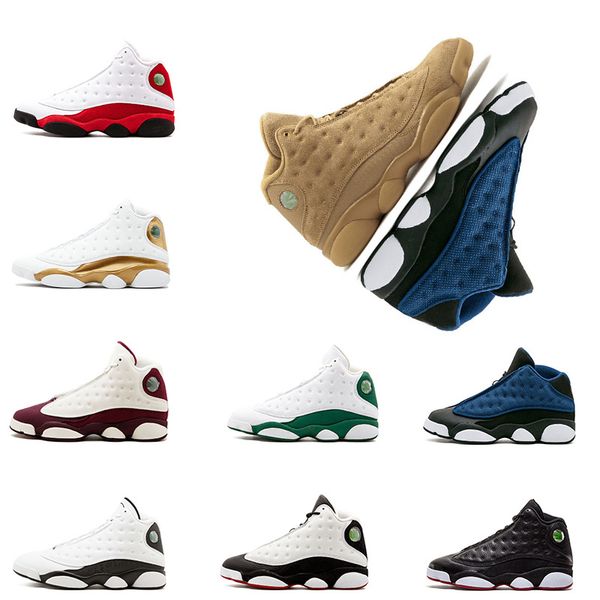 

basketball shoes 13 13s chicago 3m gs hyper royal italy blue bred sneakers bordeaux dmp wheat olive ivory black men sports shoes size8-13