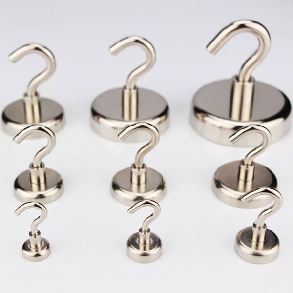 

1pcs magnetic hooks power hook magnet holder super heavy neodymium rare earth suction for home door