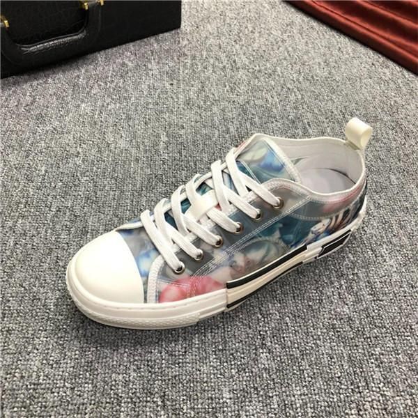 

b23 sneakers high shoes 19ss flowers technical caual shoes mens women luxury designer shoes women fashion sneakers s01, Black