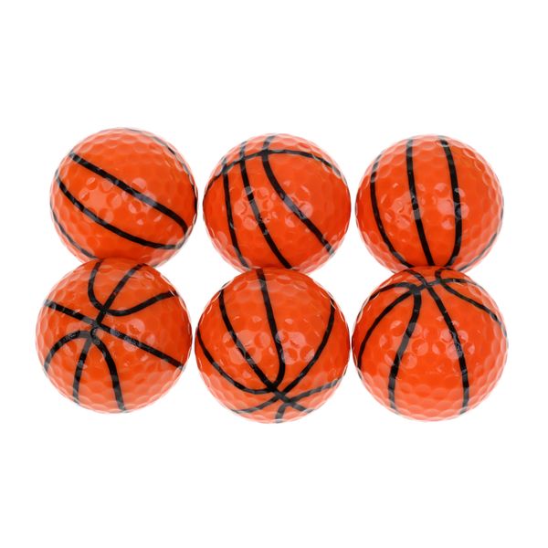 

6 pieces sport balls pattern novelty golf balls golf accessory