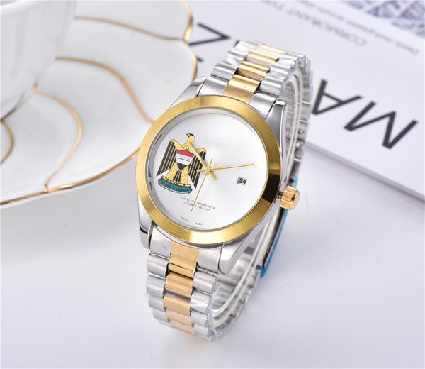 

new luxury quartz watch golden dial simple men's watch stainless steel bracelet new watch big bang