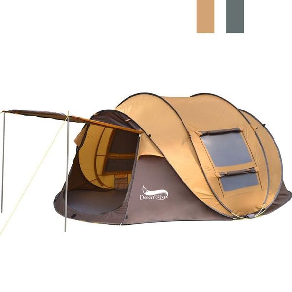 

tents and shelters desert& outdoor camping 3-4 person automatic up instant tent hiking travelling tourist fishing beach awnings