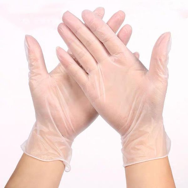 

disposable gloves cleaning gloves 300 pcs anti-dust and dirty pvc powder-household garden transparent high elasticity1, Golden;silver
