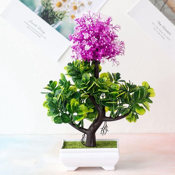 

искусственное бюро подарков завод бонсай герметичный мини-симуляция pine tree home decor искусственные растения домашний декор подарки
