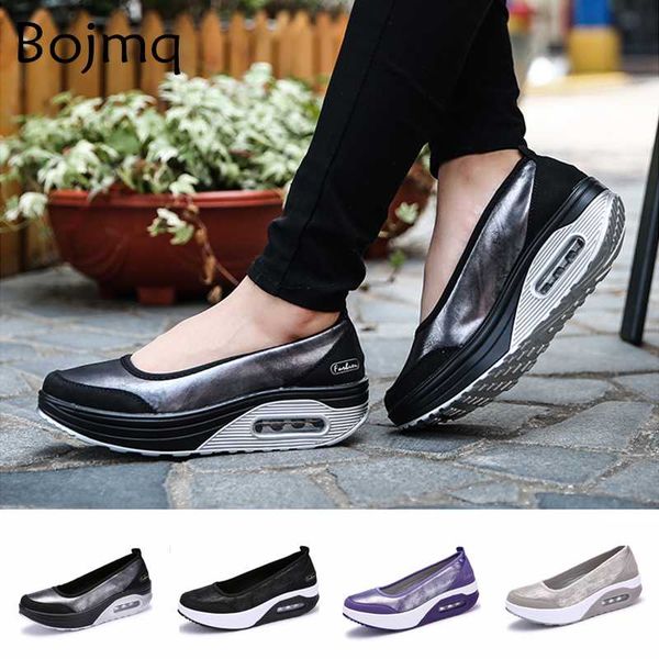 

tenis feminino women's tennis shoes chaussures tenis 2020 new sneakers woman breathable mesh slip-on wedges heels sneakers shoes