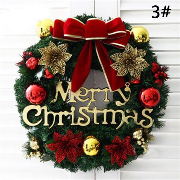 

holiday christmas wreath 30cm/40cm/50cm door ornament garlands decoration xmas festive party wall mounted display