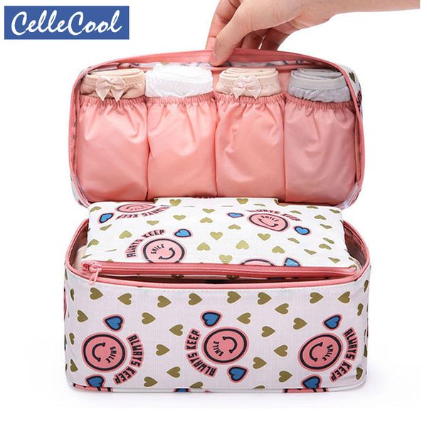 

cellecool makeup bag travel bra underwear organizer bag cosmetic daily supplies toiletries storage bra case