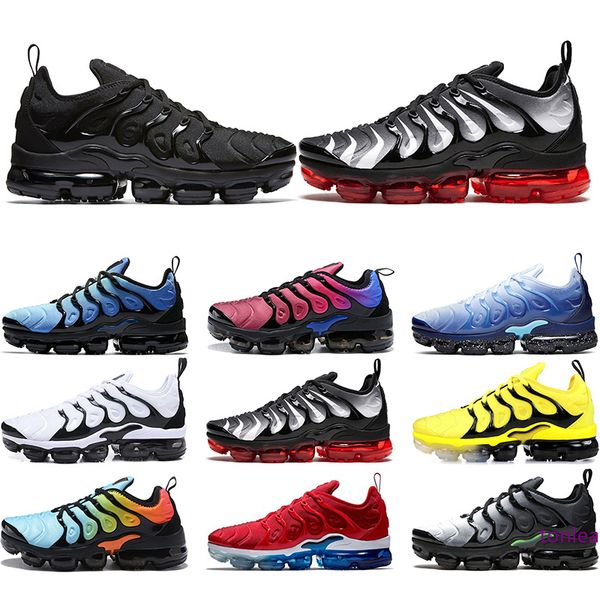 

скидка tn плюс кроссовки мужские кроссовки тройной белый черный zebra hyper violet шмель женщин людей тренажёры спорт размер 5.5-11
