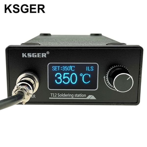 

ksger stm32 v3.1s t12 soldering station diy oled tools soldering t12 iron tips abs case 907 handle metal stand quick heating
