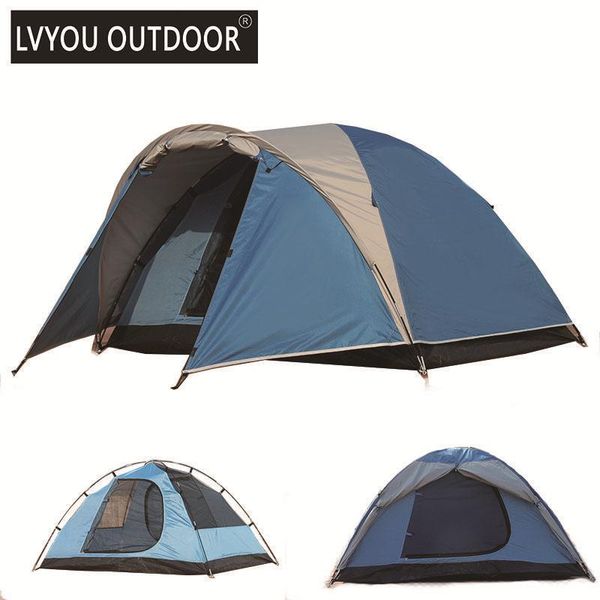 

lvyou outdoor 2 person tent , one bed room +one living room, outside waterproof tent, two person camping tent, 210x150x125cm