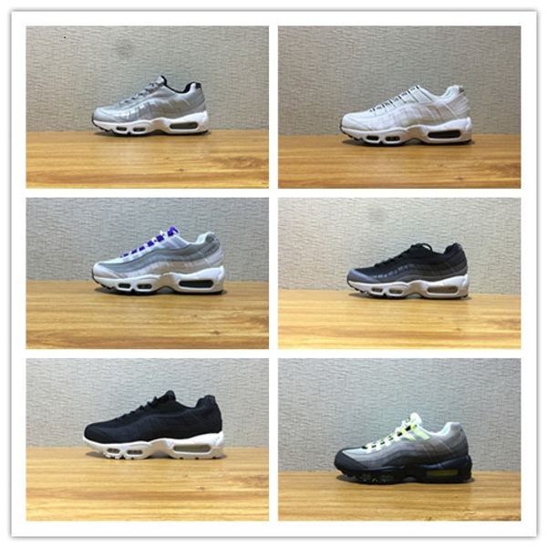

wholesale new 95s og black silver white men running shoes training women sports fashion red wholesale with box size 36-45