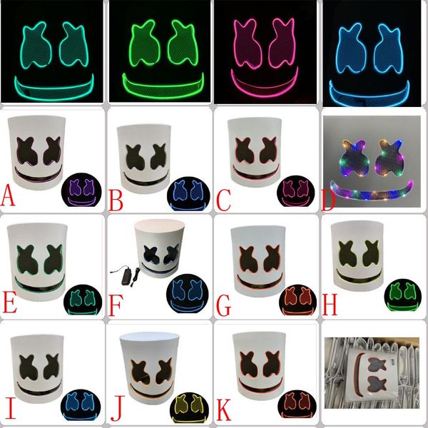 

11 цветов сид dj marshmello маска хэллоуин косплей головные уборы-бар музыкальный шлем реквизит